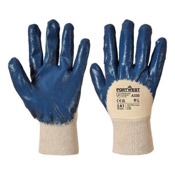 Portwest Grip 12 Nitrile Light Knitwrist Glove — Custom Embroidery Available