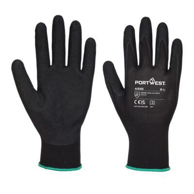 Portwest Grip 15 Nitrile Sandy Glove — Custom Embroidery Available