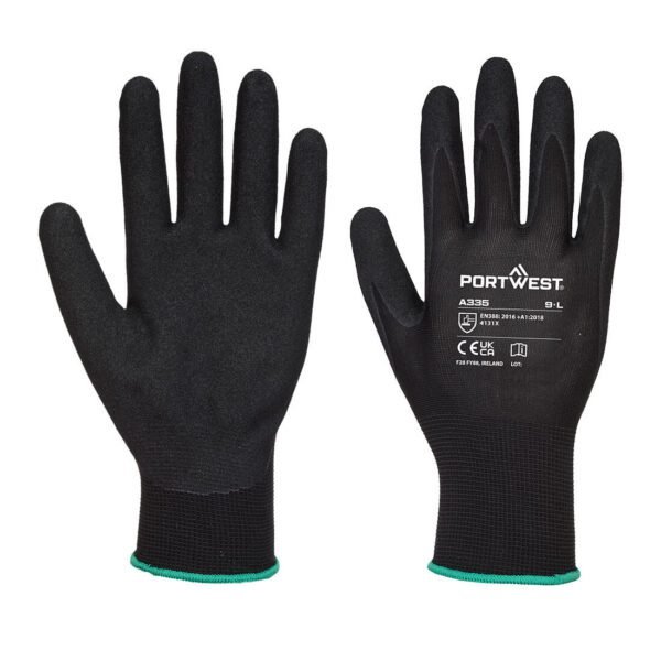Portwest Grip 15 Nitrile Sandy Glove — Custom Embroidery Available