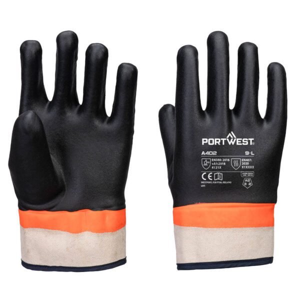 Portwest Grip PVC Sandy Double Dipped Glove — Custom Embroidery Available