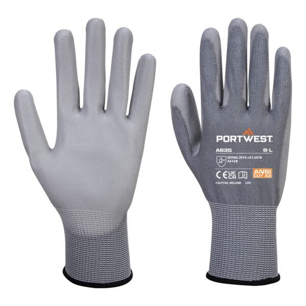 Portwest Cut B13 PU Economy Glove — Custom Embroidery Available