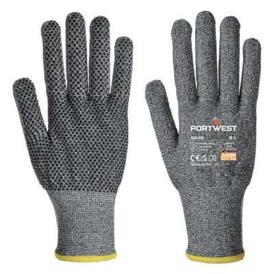 Portwest Cut D13 PVC Dot Glove — Custom Embroidery Available