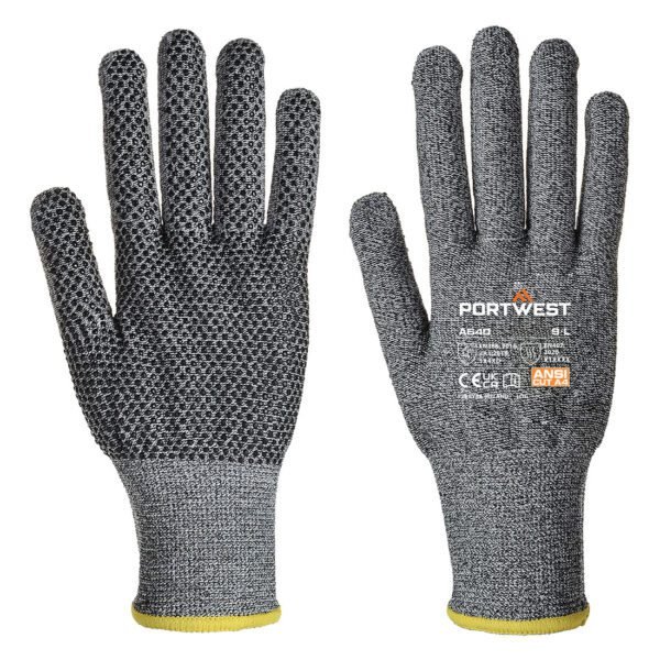 Portwest Cut D13 PVC Dot Glove — Custom Embroidery Available