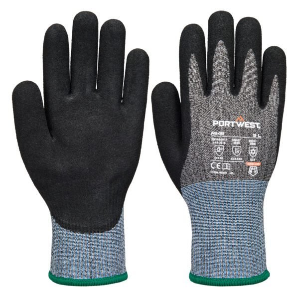 Portwest Cold D13 Nitrile Viz-Tex Cut Glove — Custom Embroidery Available