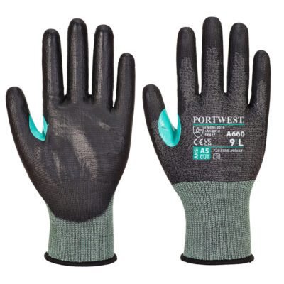 Portwest CS Cut E18 PU Glove — Custom Embroidery Available