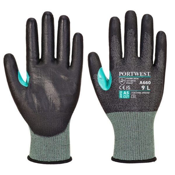 Portwest CS Cut E18 PU Glove — Custom Embroidery Available