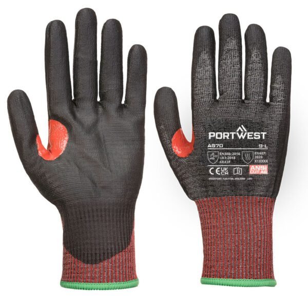 Portwest CS Cut F13 PU Glove — Custom Embroidery Available