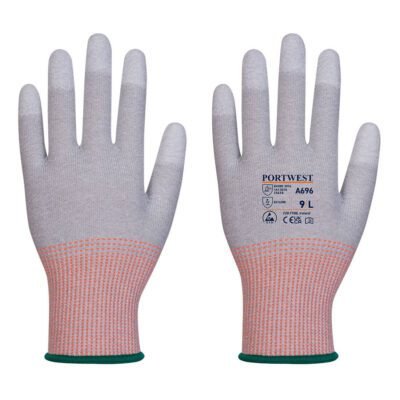 Portwest LR13 ESD PU Fingertip Cut Glove — Custom Embroidery Available