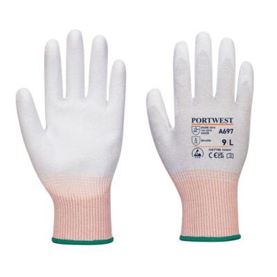 Portwest ESD Cut B13 PU Palm Glove (Pk12) — Custom Embroidery Available