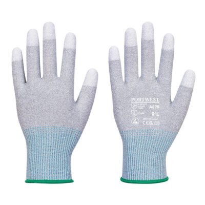 Portwest MR13 ESD PU Fingertip Glove — Custom Embroidery Available