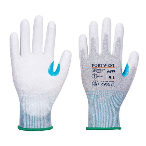 Portwest MR13 ESD PU Palm Glove (Pk12) — Custom Embroidery Available