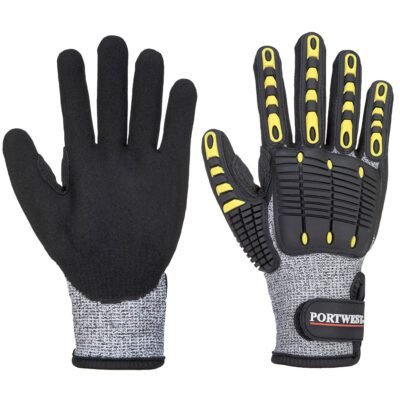 Portwest Impact C13 Nitrile Sandy Reinforced Palm Glove — Custom Embroidery Available
