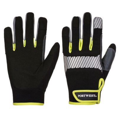 Portwest PW3 Mechanic 80 Reflective Utility Glove — Custom Embroidery Available