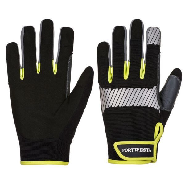 Portwest PW3 Mechanic 80 Reflective Utility Glove — Custom Embroidery Available