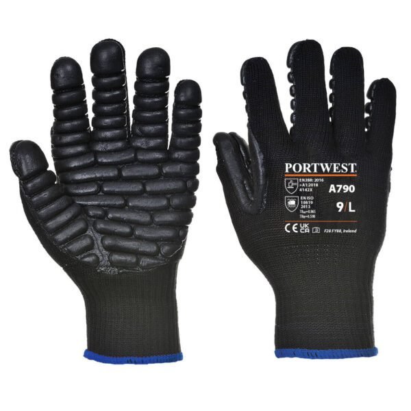 Portwest Anti-Vibration 10 Rubber Chloroprene Glove — Custom Embroidery Available