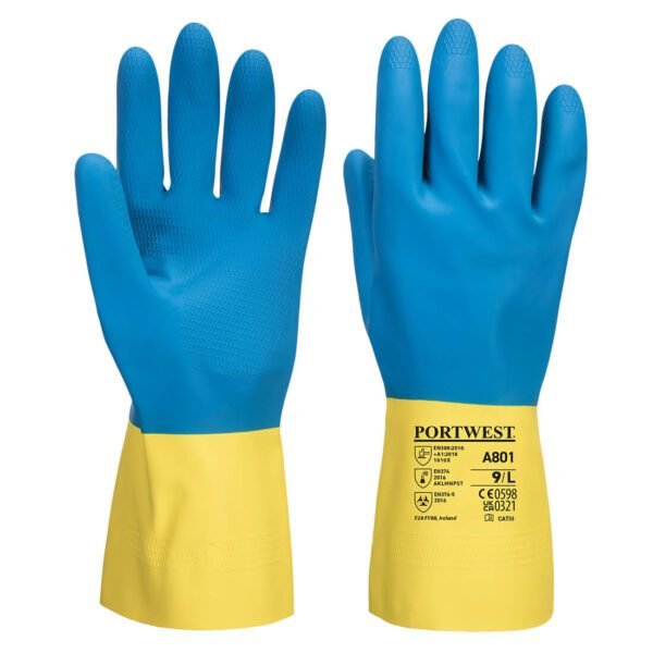 Portwest Chem 300 Latex Double Dipped Gauntlet — Custom Embroidery Available