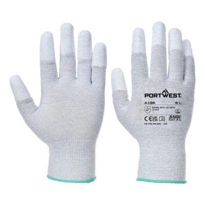Portwest ESD 13 PU Fingertip Essential Multipack (Pk12) — Custom Embroidery Available