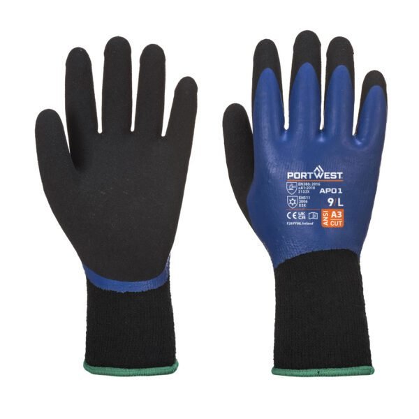 Portwest Cold 13 Latex Aqua Glove — Custom Embroidery Available