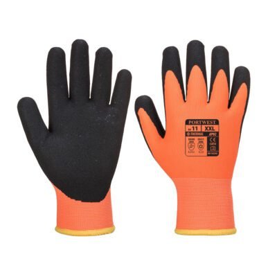 Portwest Cold 10 Nitrile Sandy Liquid Repellent Glove — Custom Embroidery Available