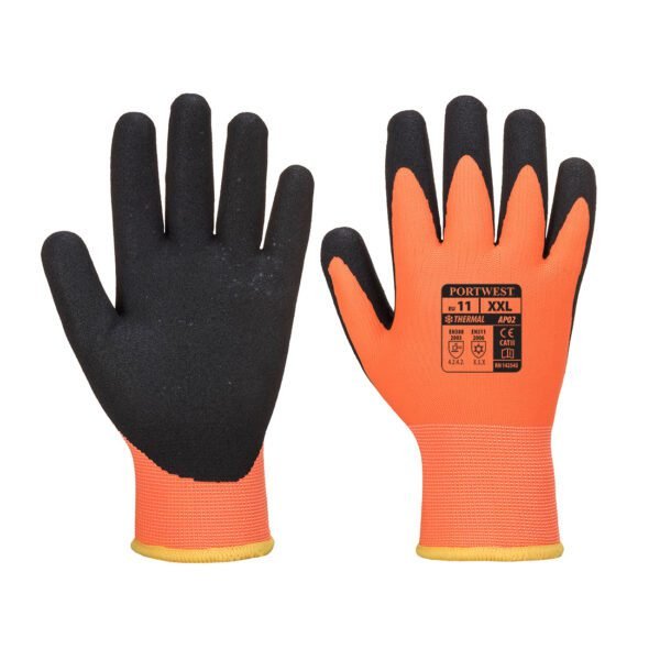 Portwest Cold 10 Nitrile Sandy Liquid Repellent Glove — Custom Embroidery Available