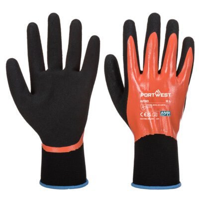 Portwest Grip 13 Nitrile Foam Aqua Glove — Custom Embroidery Available