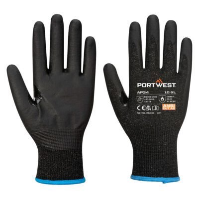 Portwest LR15 Nitrile Foam Touchscreen Glove (Pk 12) — Custom Embroidery Available