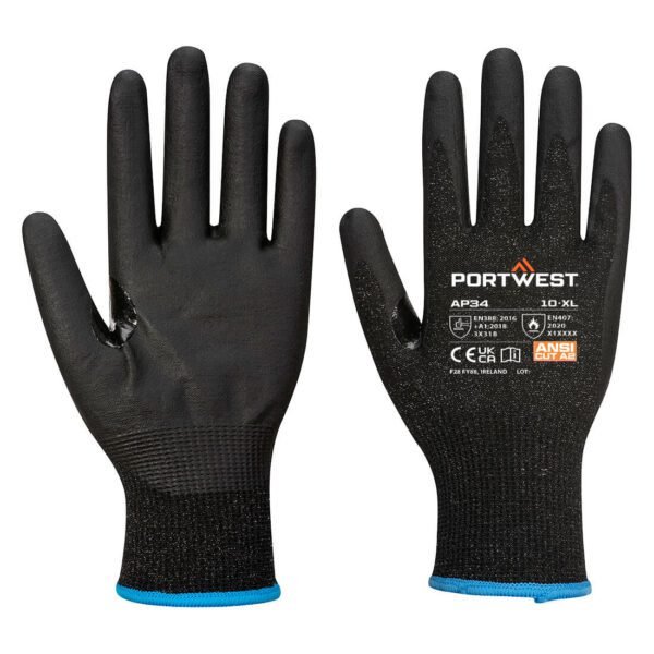Portwest LR15 Nitrile Foam Touchscreen Glove (Pk 12) — Custom Embroidery Available