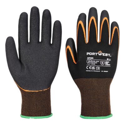 Portwest Grip 15 Nitrile Double Palm Glove — Custom Embroidery Available