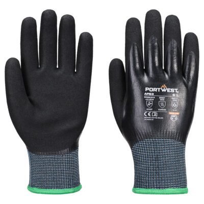 Portwest Cold F15 Nitrile Aqua Cut Glove — Custom Embroidery Available