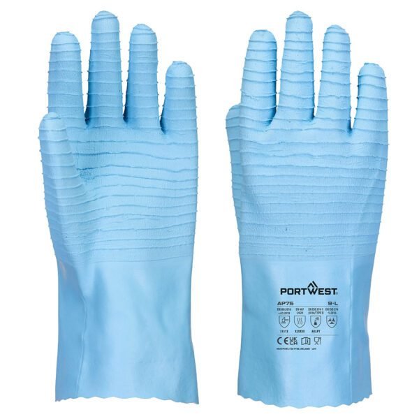 Portwest FD Chemical B Latex Gauntlet — Custom Embroidery Available