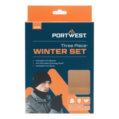 Portwest Winter Accessory Set (3pcs) — Custom Embroidery Available