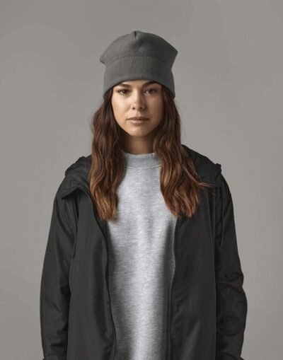 Beechfield RECYCLED FLEECE PULL ON BEANIE — Custom Embroidery Available