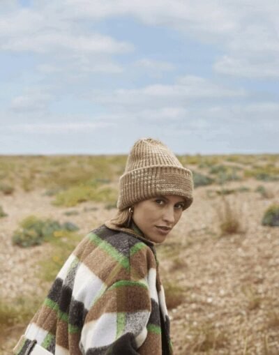 Beechfield CHUNKY KNITTED PATCH BEANIE — Custom Embroidery Available