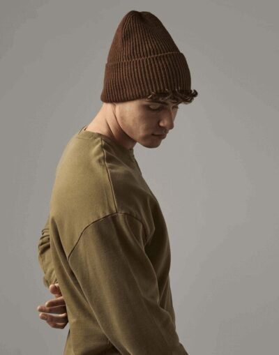 Beechfield OVERSIZED CUFFED BEANIE — Custom Embroidery Available