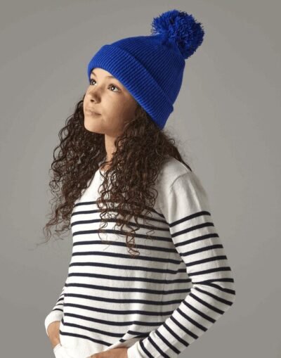 Beechfield JUNIOR REFLECTIVE BOBBIE BEANIE — Custom Embroidery Available