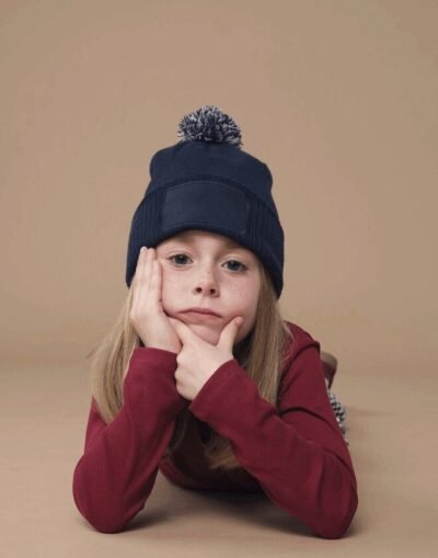 Beechfield KIDS SNOWSTAR PATCH BEANIE — Custom Embroidery Available