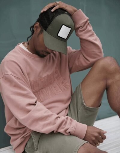 Beechfield APPLIQUE PATCH 5 PANEL TRUCKER — Custom Embroidery Available