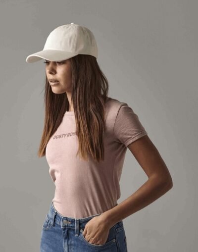 Beechfield ORGANIC COTTON 6 PANEL DAD CAP — Custom Embroidery Available