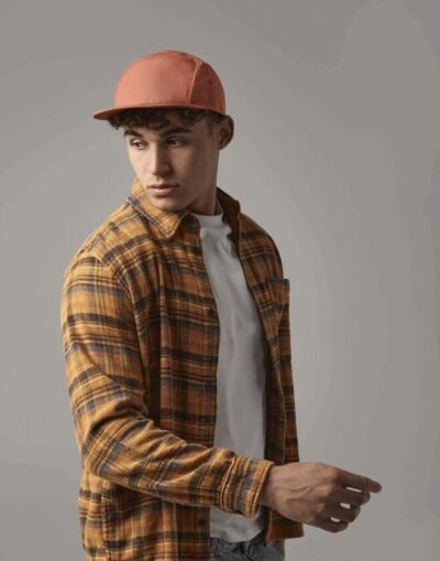 Beechfield CANVAS 5 PANEL CAMPER CAP — Custom Embroidery Available