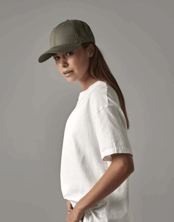 Beechfield EARTHAWARE ORGANIC COTTON CANVAS 6 PANEL CAP — Custom Embroidery Available