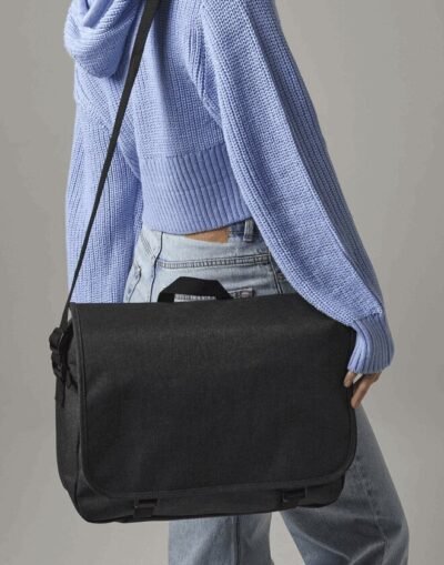 Bagbase TWO TONE DIGITAL MESSENGER — Custom Embroidery Available