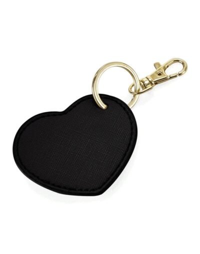 Bagbase BOUTIQUE HEART KEY CLIP — Custom Embroidery Available