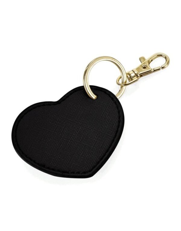 Bagbase BOUTIQUE HEART KEY CLIP — Custom Embroidery Available