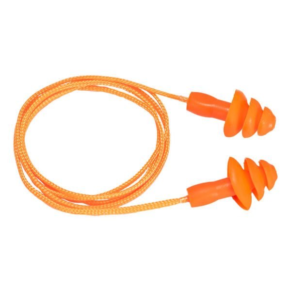 Portwest Reusable Corded TPR Ear Plugs (50 Pairs) — Custom Embroidery Available