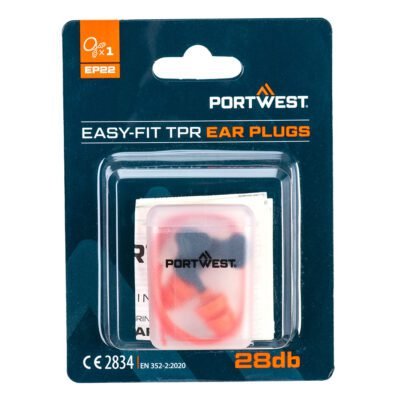 Portwest Easy Fit TPR Corded (1 Pair) — Custom Embroidery Available