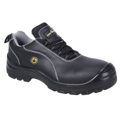 Portwest Portwest Compositelite ESD Leather Safety Shoe S1 — Custom Embroidery Available