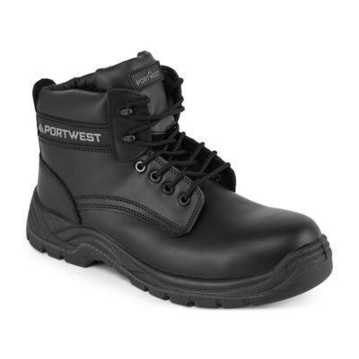 Portwest Composite Leather Ankle Boot S3S SR — Custom Embroidery Available