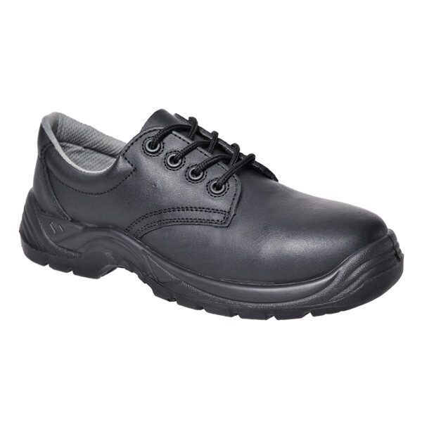 Portwest Composite Action Leather Low Shoe S1PS SR — Custom Embroidery Available