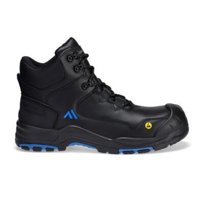 Portwest Composite Action Leather Mid Boot S3S ESD HRO SR SC FO — Custom Embroidery Available