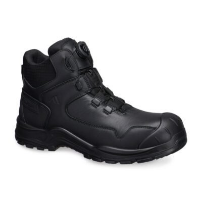 Portwest Composite Leather Ankle Boot S3S HRO SR FO SC — Custom Embroidery Available